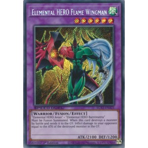 SGX1-ENA21 - Elemental HERO Flame Wingman - Secret Rare (Near mint)